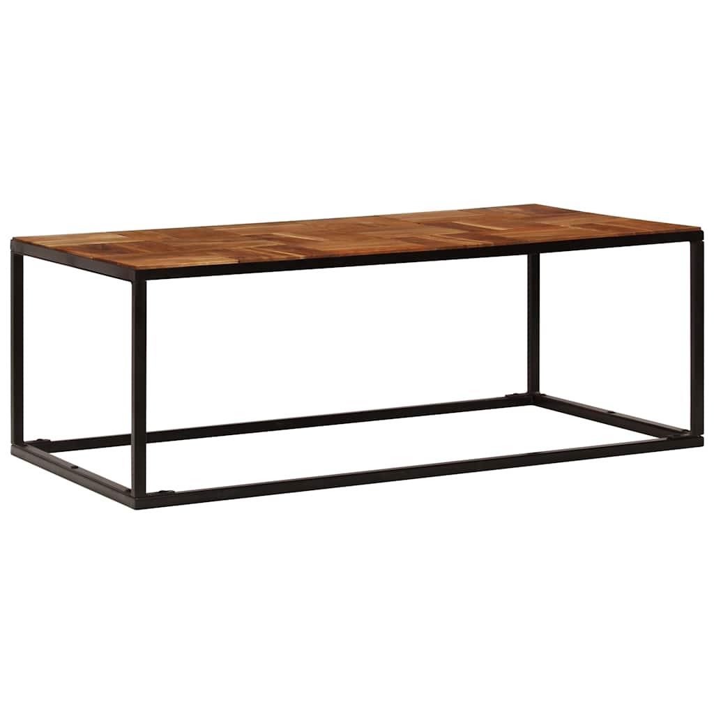Vidaxl salontafel 110x60x40 cm massief acaciahout en staal