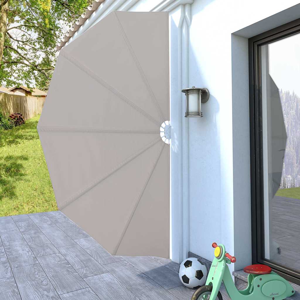 Vidaxl terrasscherm inklapbaar 160 cm crème