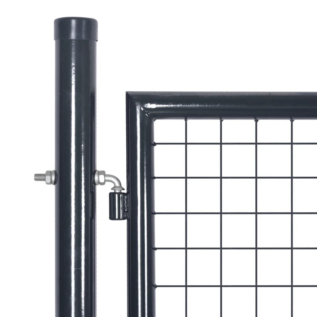 Vidaxl Gaaspoort 289x150 cm verzinkter Stahl grau