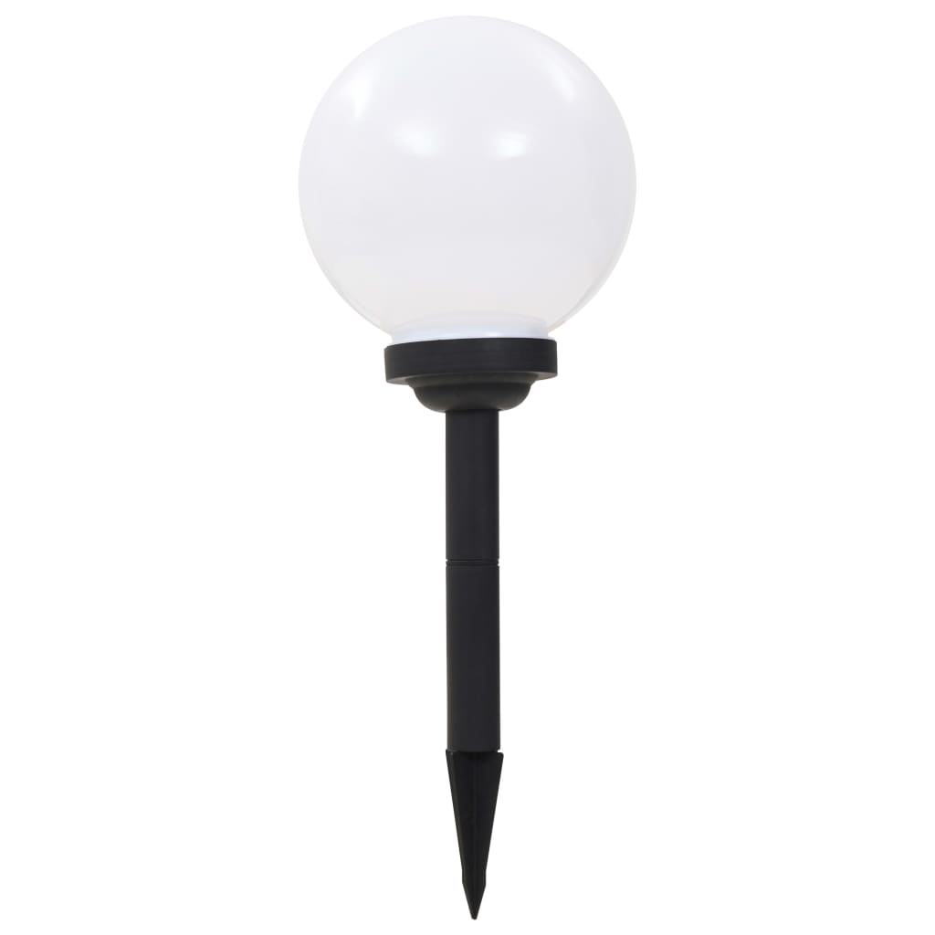 Vidaxxl LED-Solarlampen rund 20 cm RGB 3 Stk