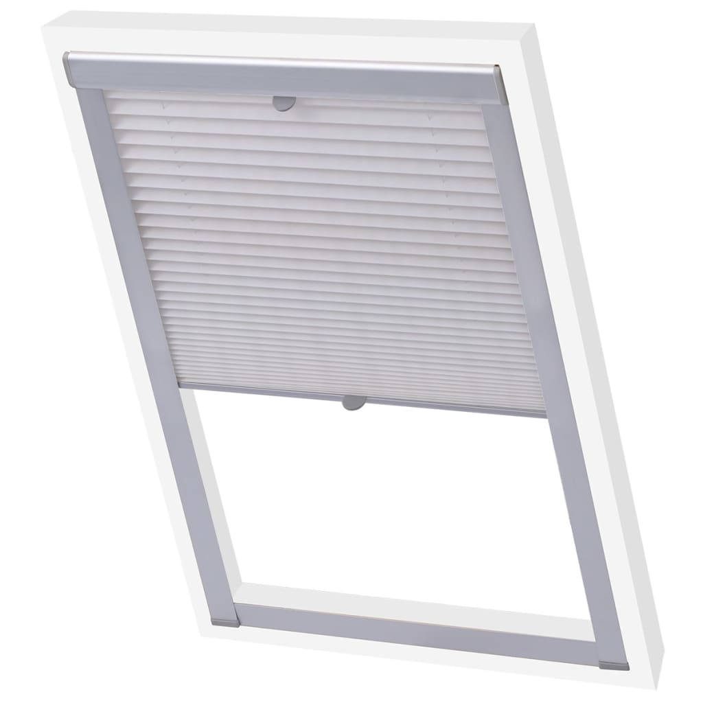 Vidaxl Roller Blind Falten weiße MK04