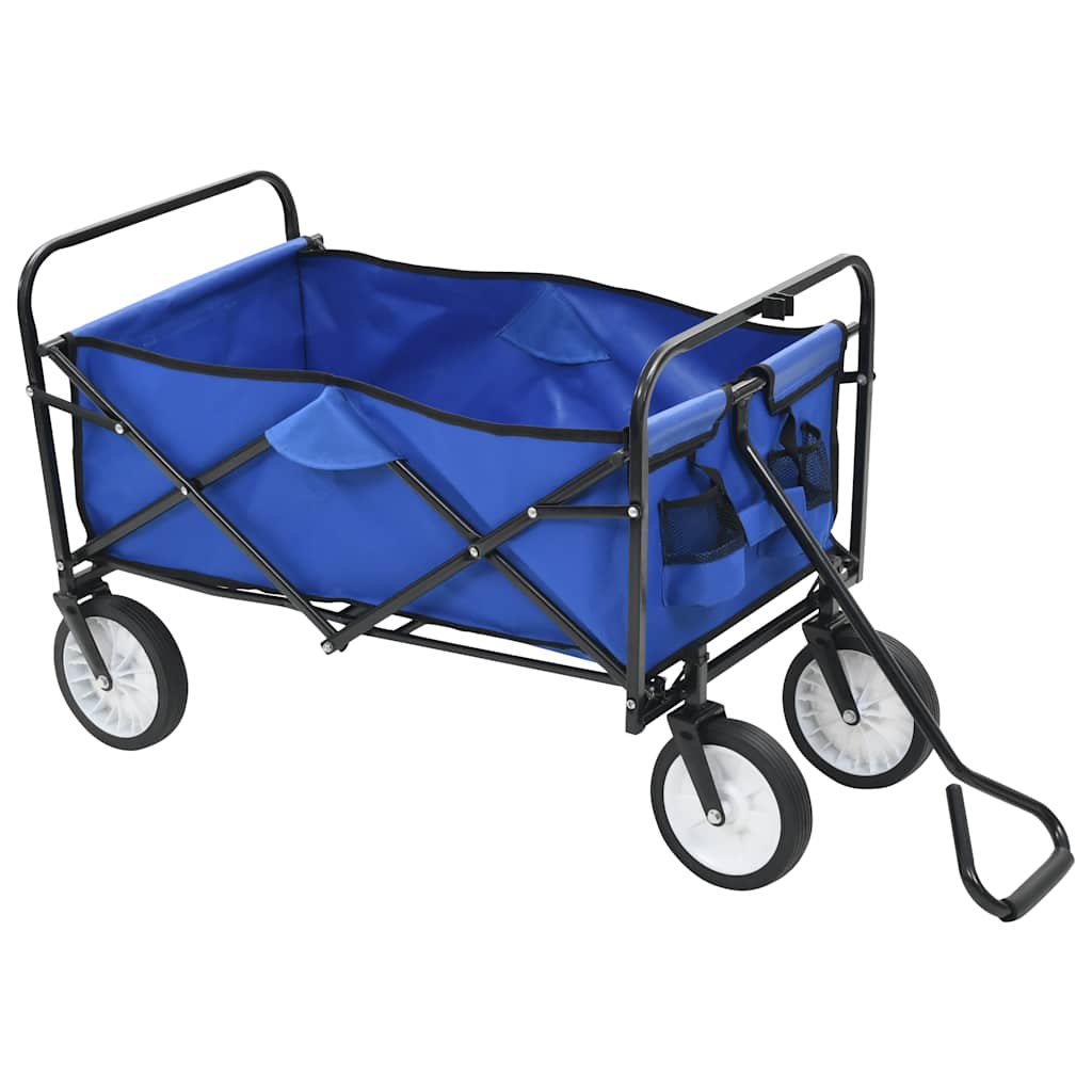 Vidaxl Handkar Faltbar Stahlblau