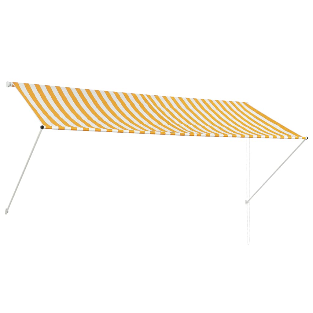 Vidaxl luifel ausziehbar 300x150 cm gelb und weiß