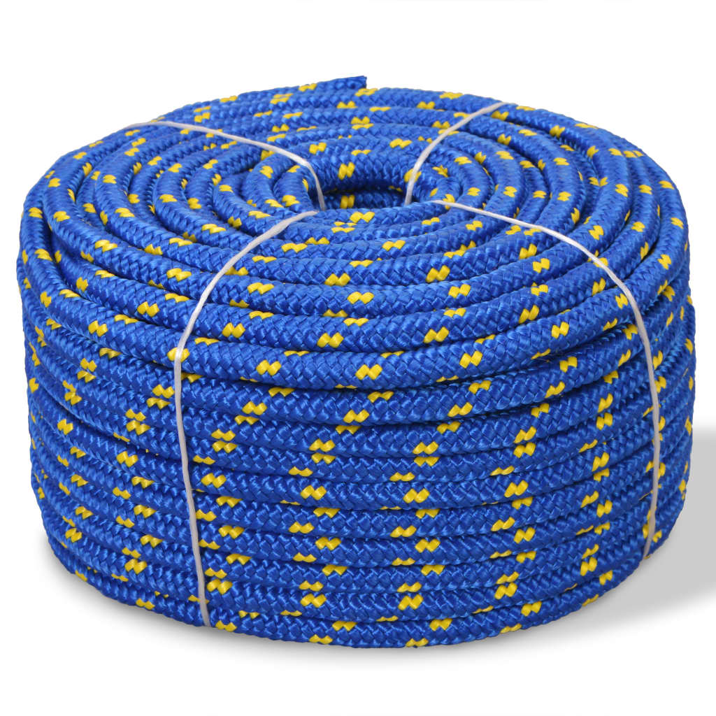 Vidaxxl Bootsseil 16 mm 50 m Polypropylen blau