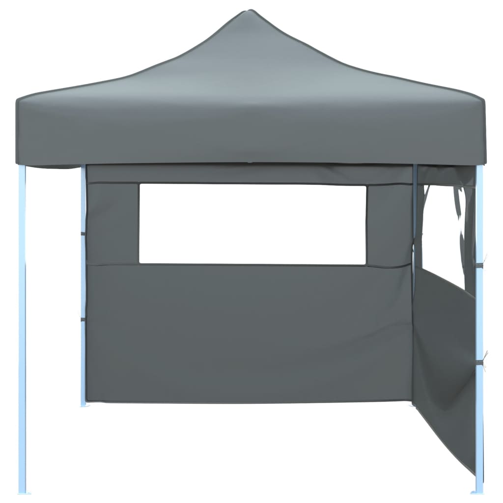 Vidaxl-Faltzelt-Popup mit 2 Seitenwänden 3x3 m Anthrazit