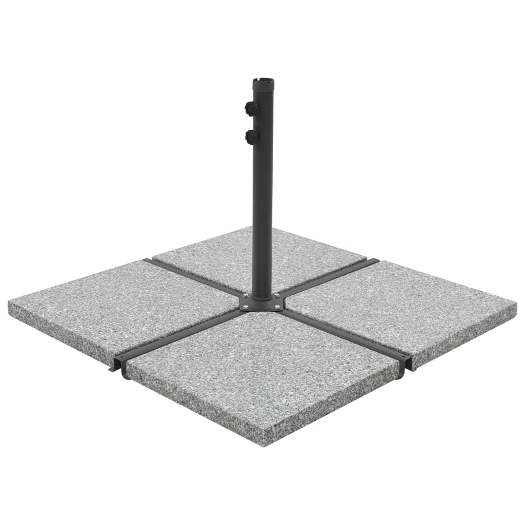 Vidaxl Parasol Fußplatte Quadrat 25 kg Granitgrau