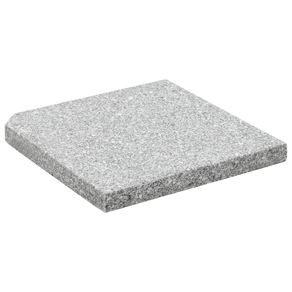 Vidaxl Parasol Fußplatte Quadrat 25 kg Granitgrau