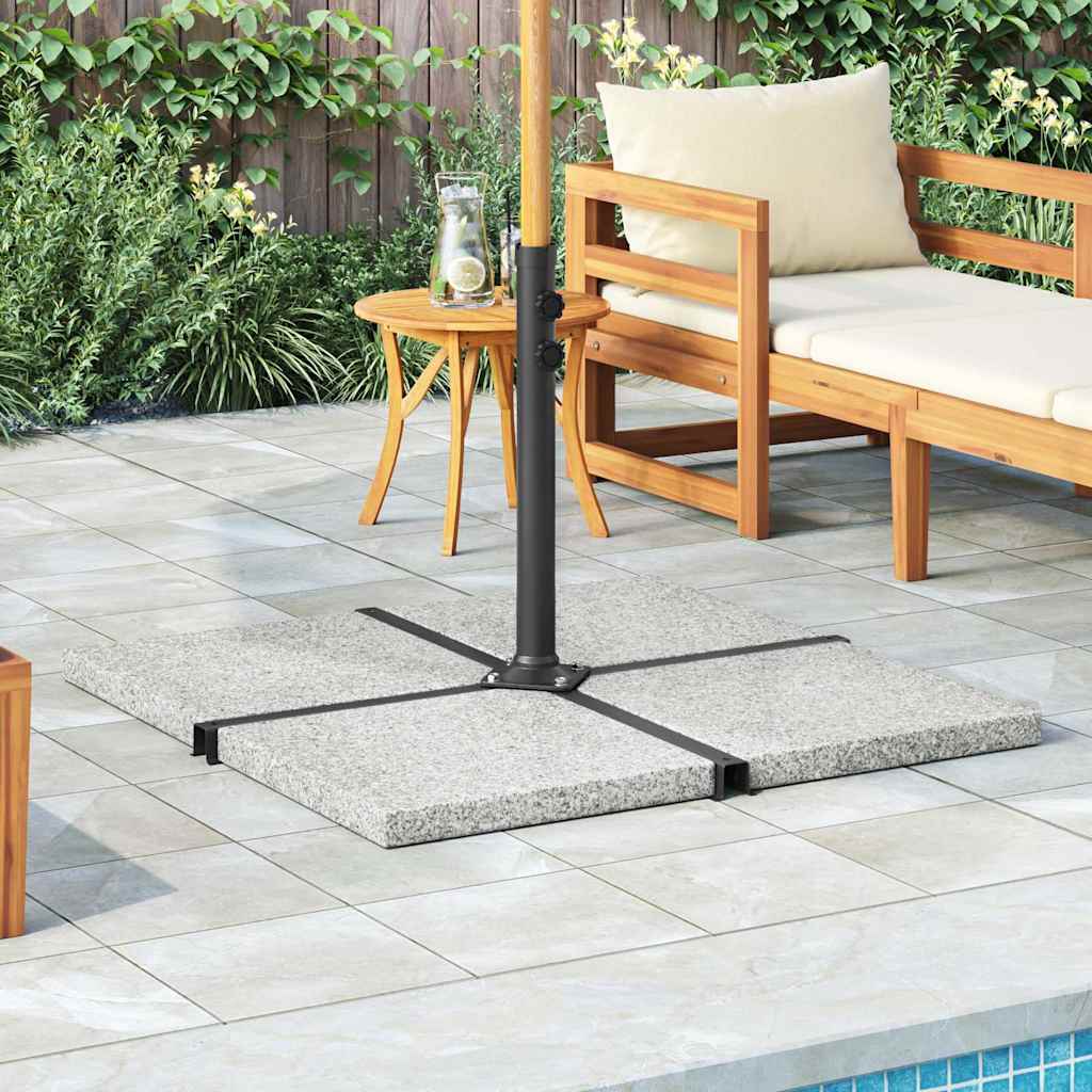 Vidaxl Parasol Fußplatte Quadrat 25 kg Granitgrau