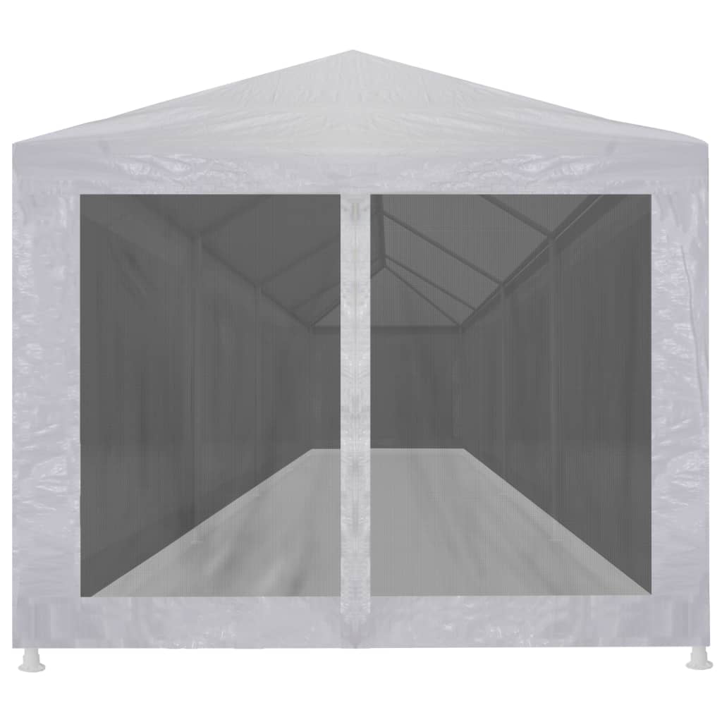 VIDAXL -Partyzelt mit 10 Mesh Seitenwänden 12x3 m
