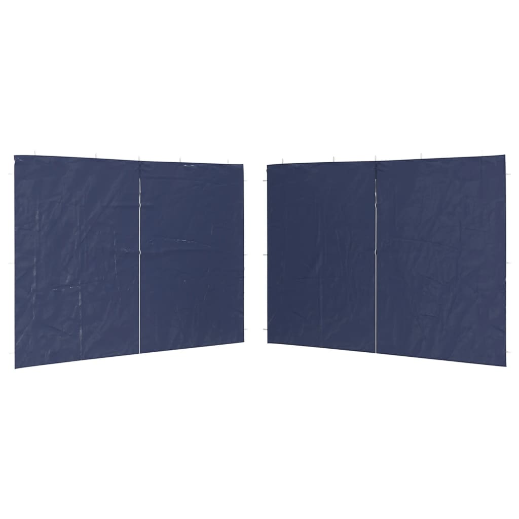 Vidaxl Zeltwände mit Reißverschluss PE Blue 2 PCs