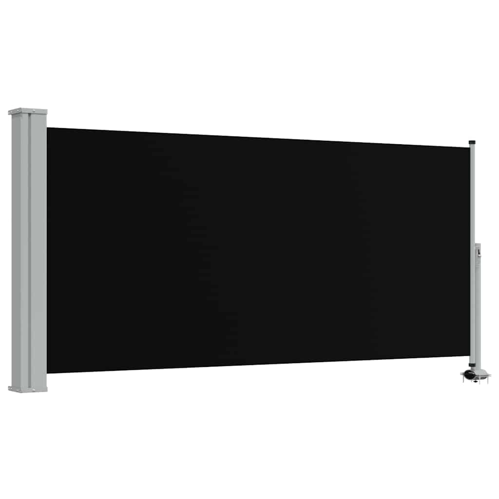 Vidaxx ausziehbarer Gartenschirm 120x300 cm schwarz