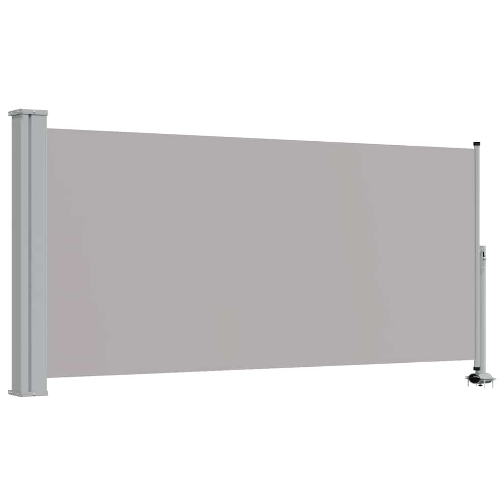 Vidaxx ausziehbarer Gartenschirm 120x300 cm grau