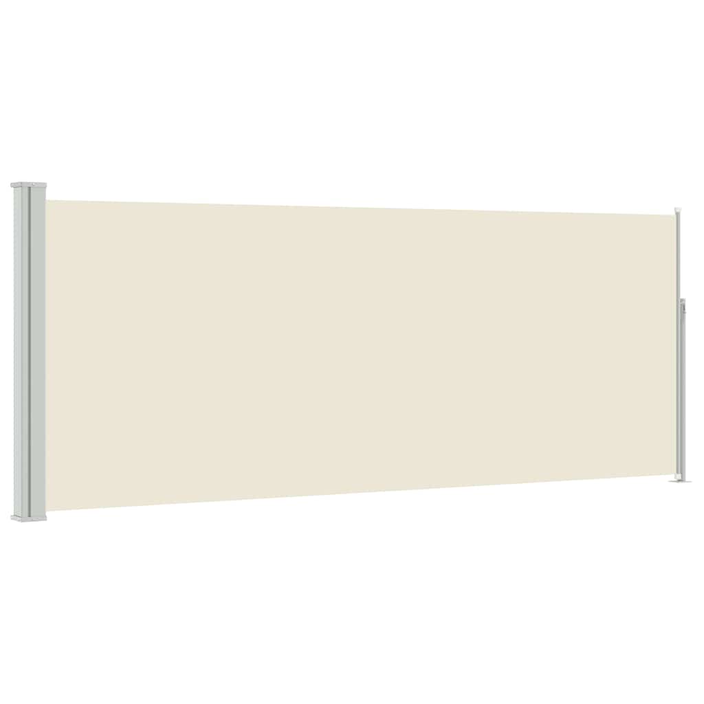 Vidaxx ausziehbarer Windschutz 120x300 cm creme