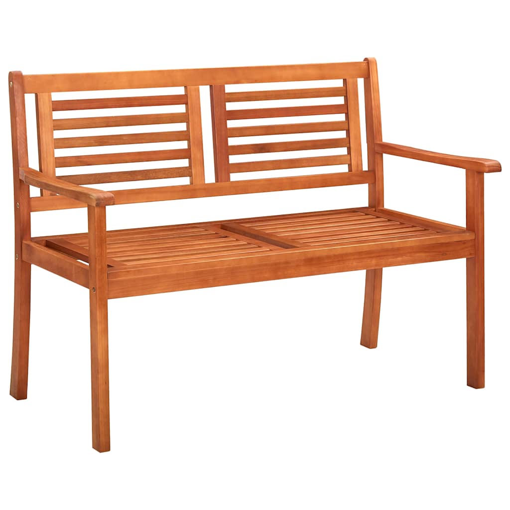 Vidaxl tweezits tuinbank 120 cm massief eucalyptushout