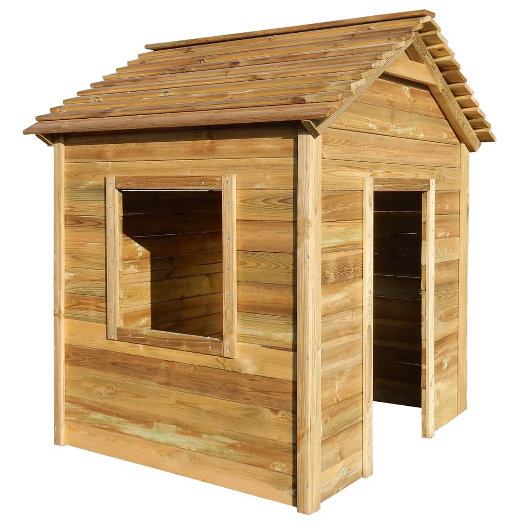 Vidaxl Outdoor Play House 120x120x146 cm pine wood