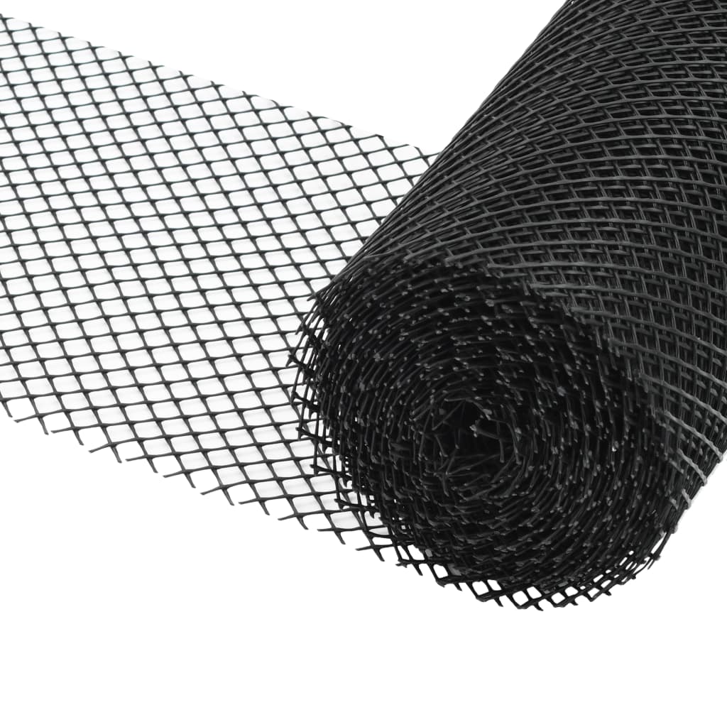 VidaXL 4-teiliges Dachrinnennetz mit Klammern 1,08 ㎡ HDPE