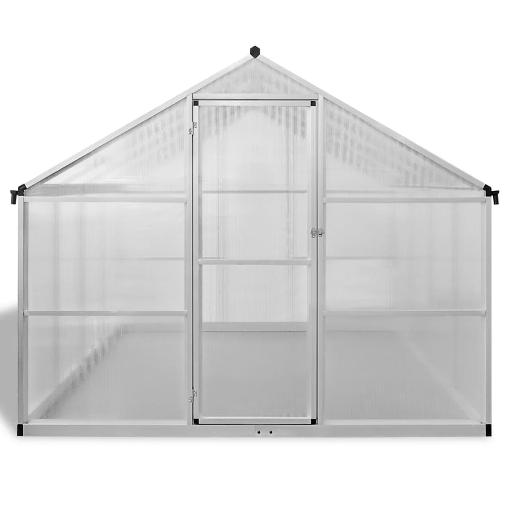 VidaXL Gartengewächshaus 23,44 m³ 481x250x195 cm Aluminium