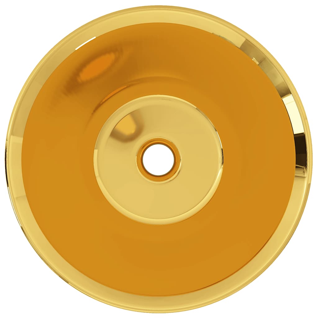 Vidaxx Waschbecken 42x14 cm Keramik goldfarben