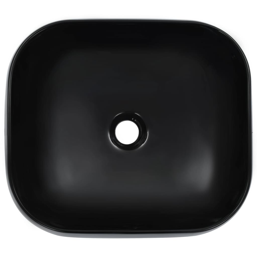 VIDAXL WASHBAIN 44.5X39.5X14,5 cm Keramikschwarz