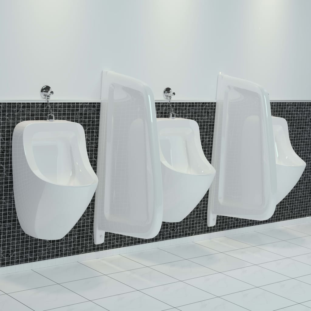 Vidaxl Urinoir Schuss Keramik Weiß