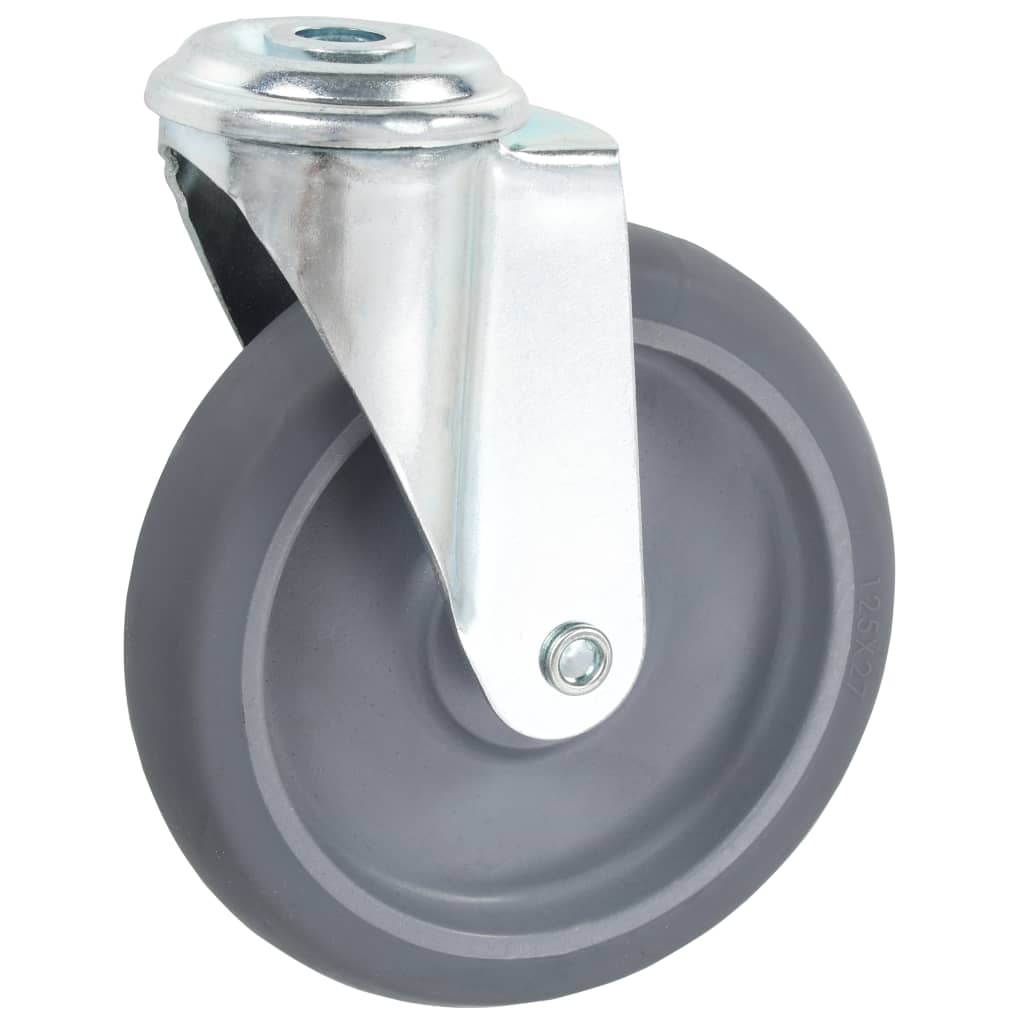 Vidaxl Lenkrollen mit Bolzenlöchern 4 Stück 125 mm
