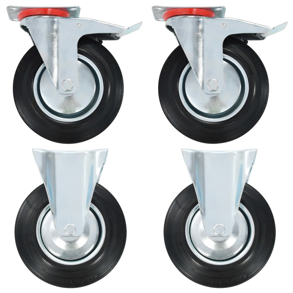 VidaXL-Räder 4 Stück 200 mm
