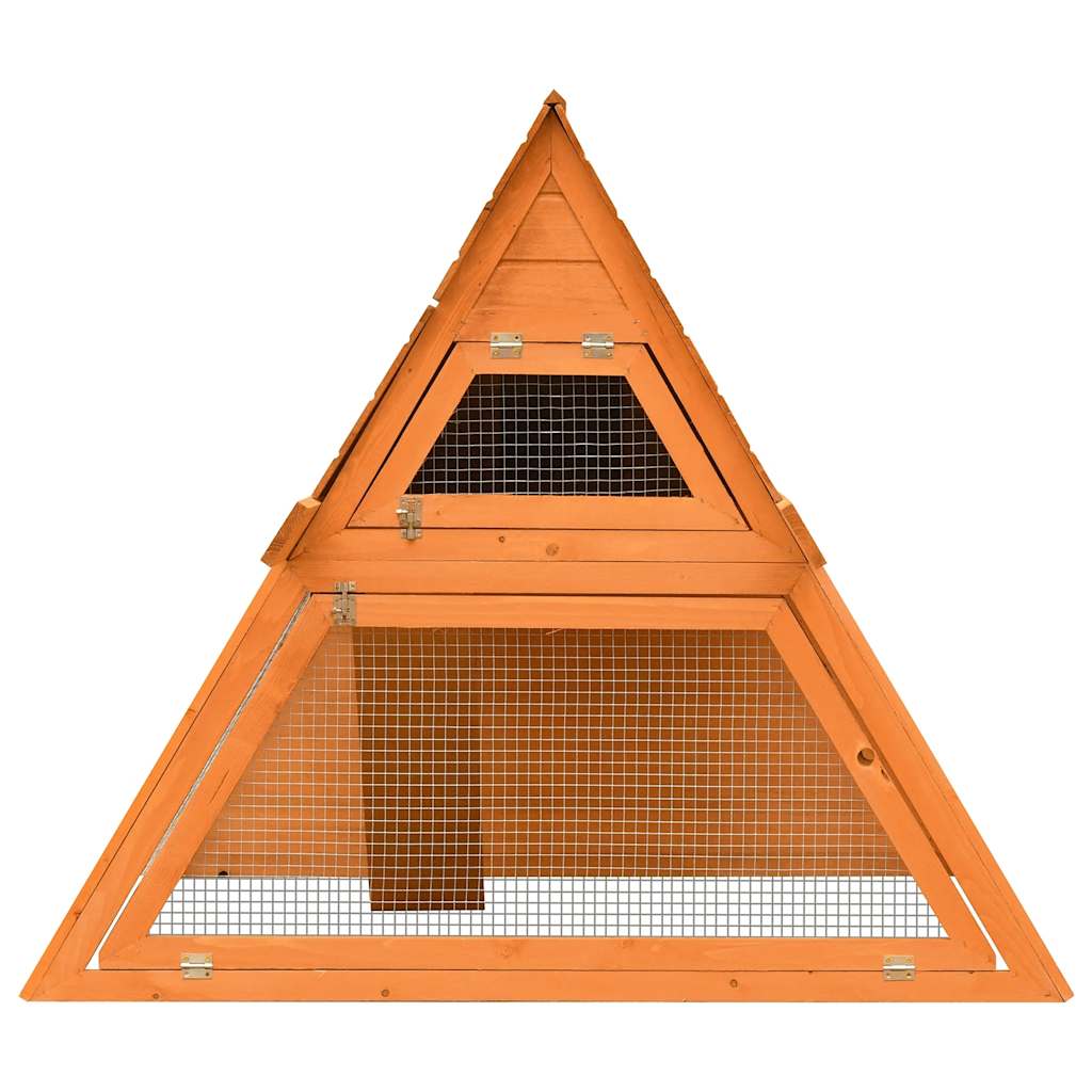Vidaxl konijnenhok 152x128x108 cm massief grenen- en vurenhout