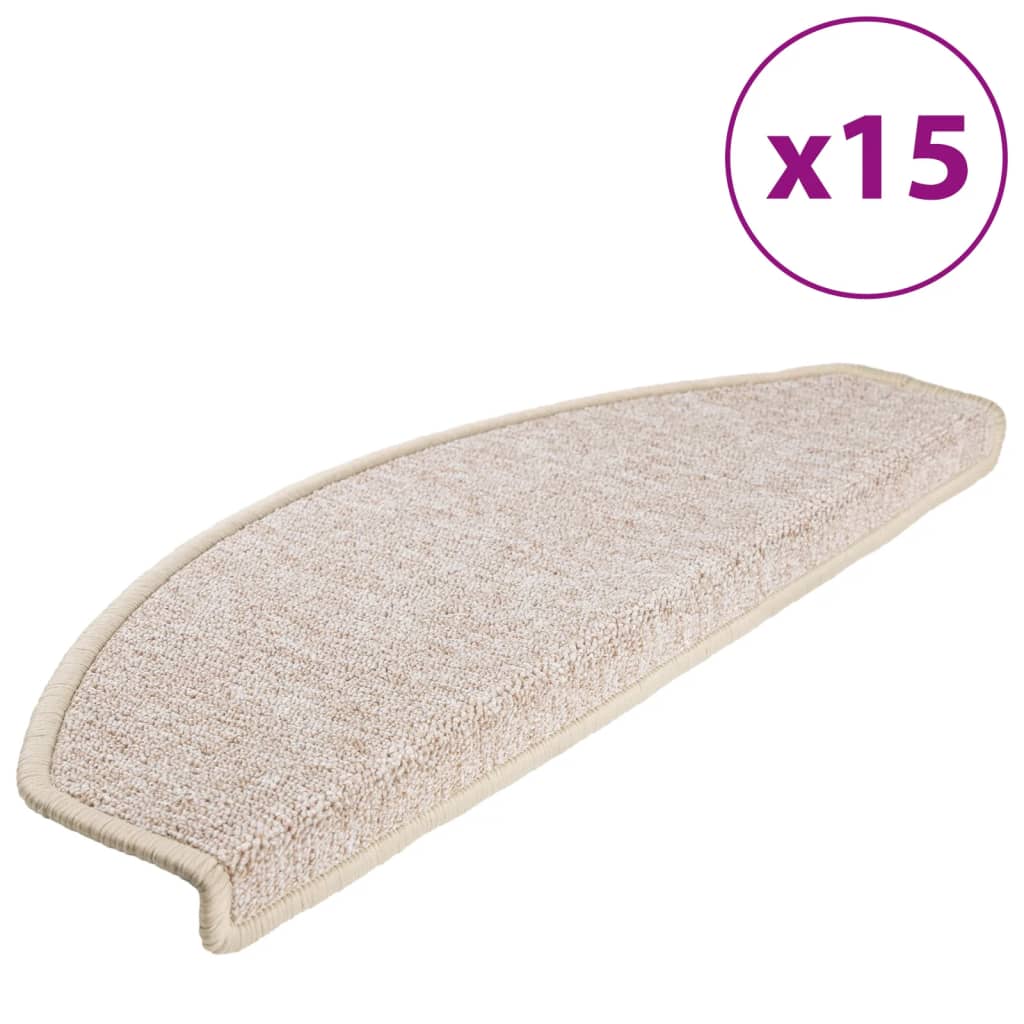 VIDAXL 15 ST -Pedalmatten 65x24x4 cm Taupe