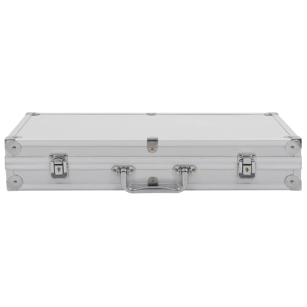 Vidaxx Waffenkoffer Aluminium ABS silberfarben