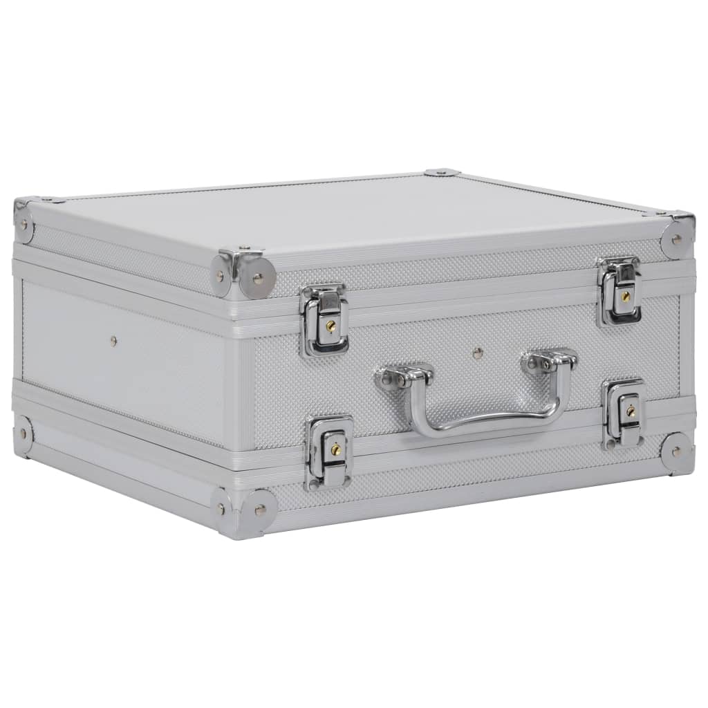 Vidaxx Waffenkoffer Aluminium ABS silberfarben