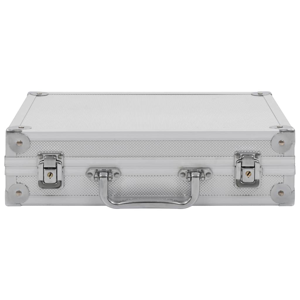 Vidaxx Waffenkoffer Aluminium ABS silberfarben