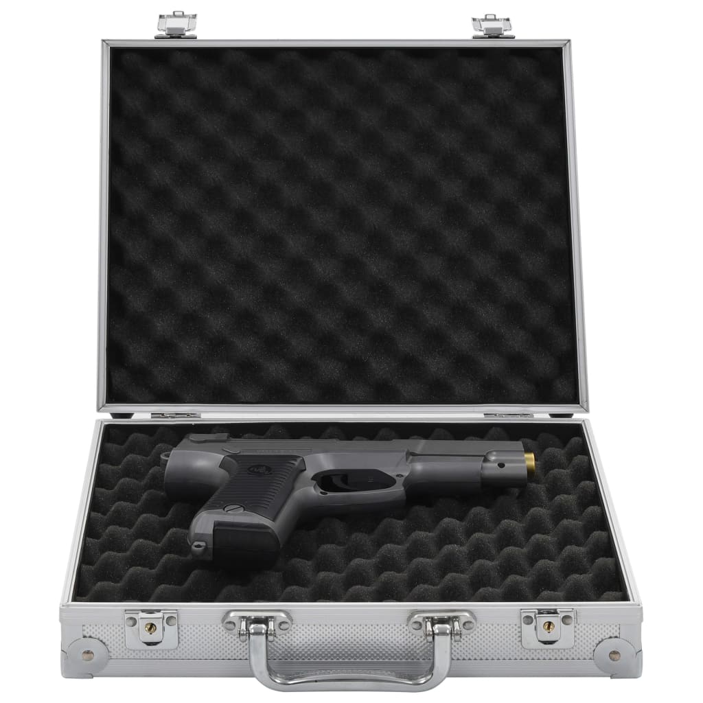 Vidaxx Waffenkoffer Aluminium ABS silberfarben