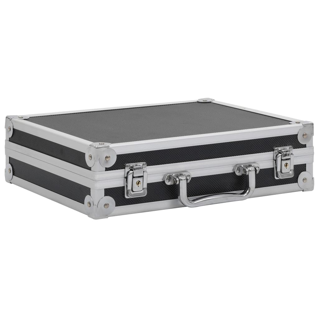 Vidaxx Waffenkoffer Aluminium ABS schwarz