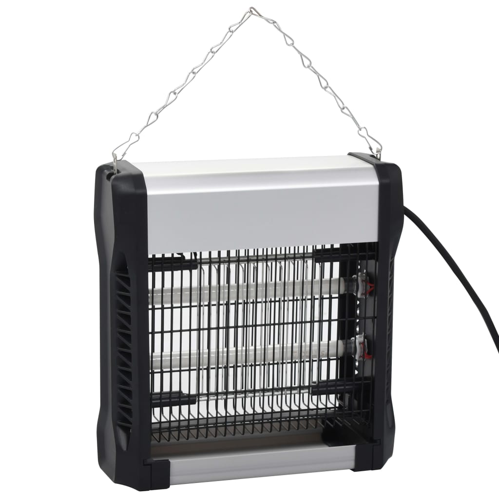 Vidaxl Vliegendoder 12 W Aluminium ABS Schwarz