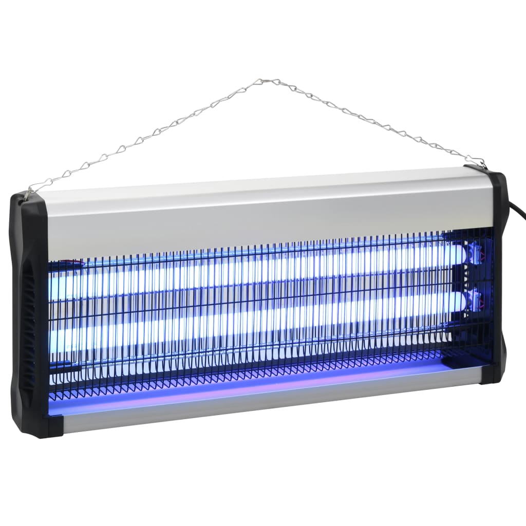 VIDAXL VLIEGENDODER 40 W ALUMINUM ABS ZWART