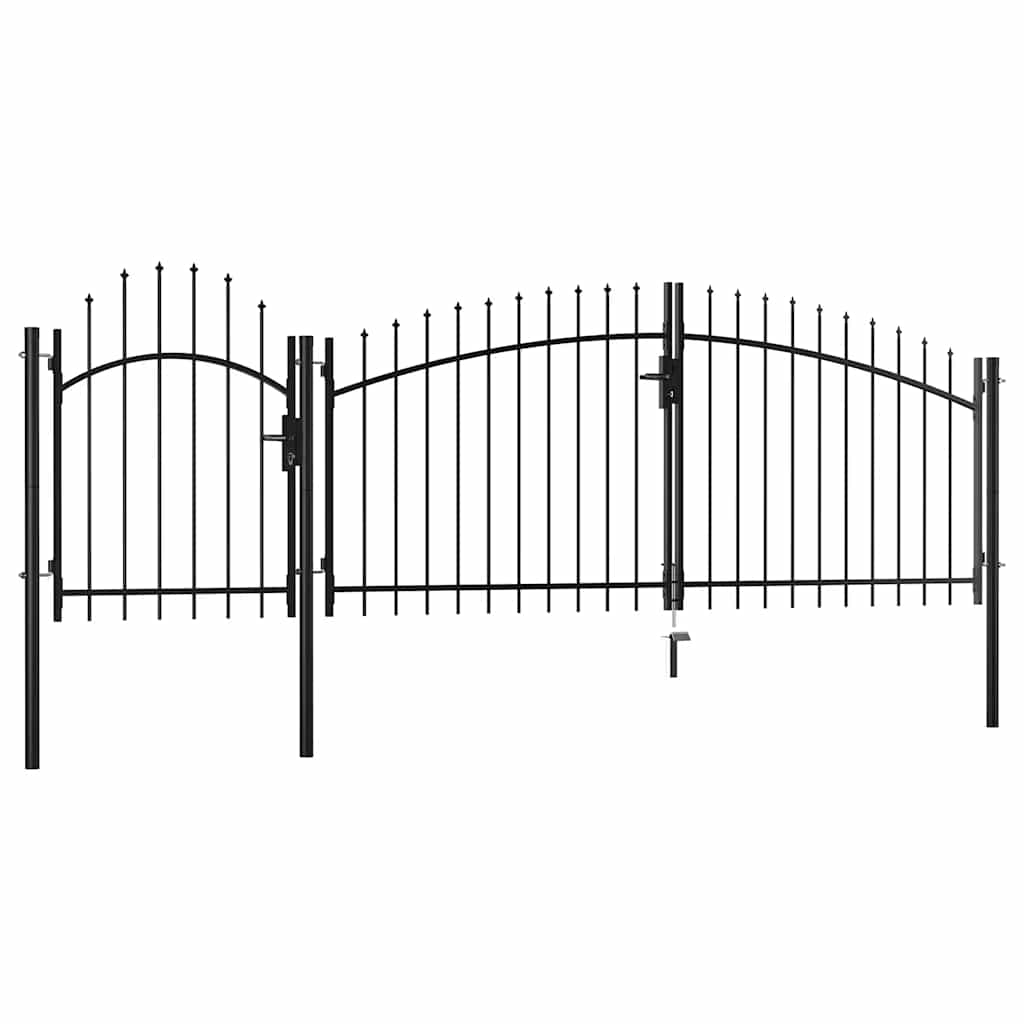 Vidaxl Port 1,5x4 m Stahlschwarz