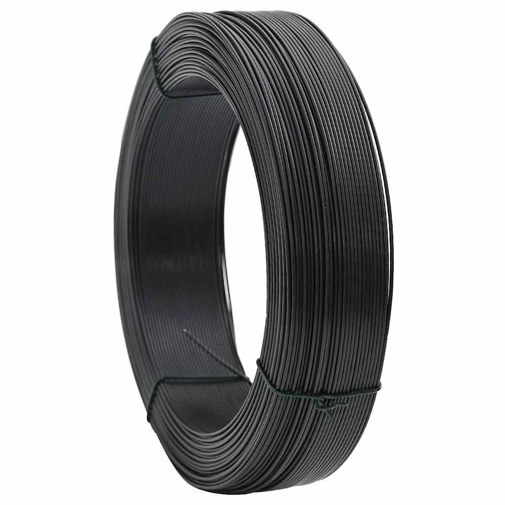 Vidaxl Hekbind -Gewinde 250 m 0,9 1,4 mm Stahlanthrazit