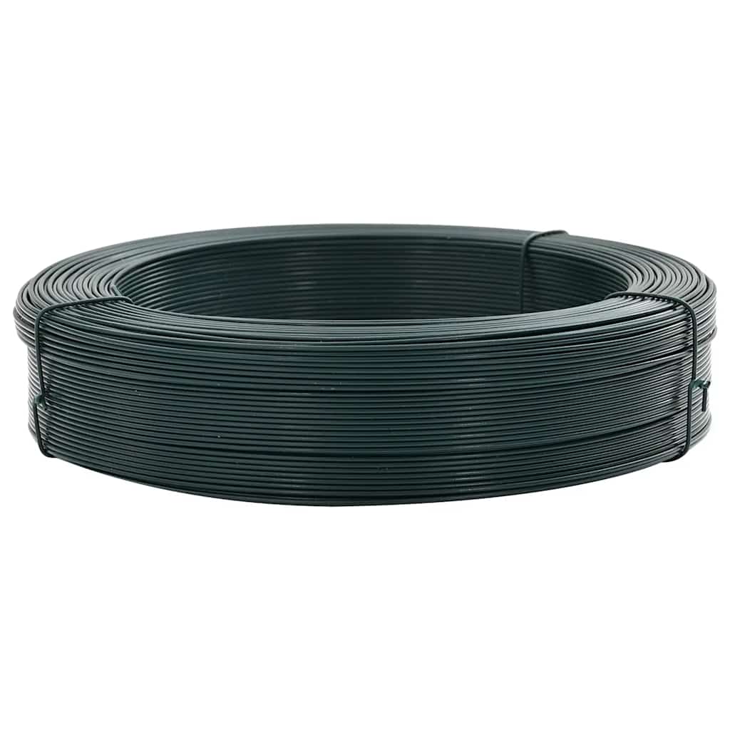 Vidaxl Hekbind -Gewinde 250 m 2,3 3,8 mm Stahl schwarzgrün