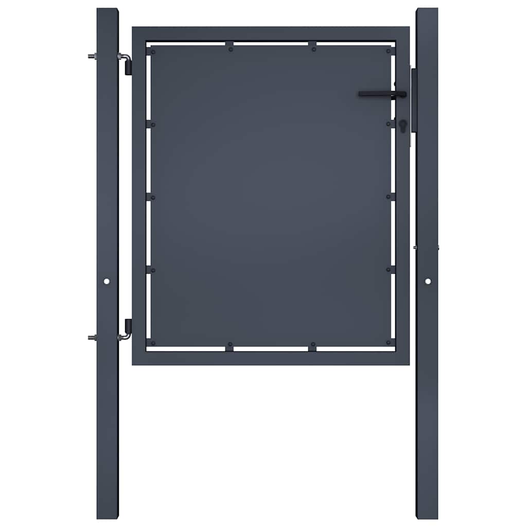 Vidaxxl Tor 100x75 cm Stahl Anthrazit
