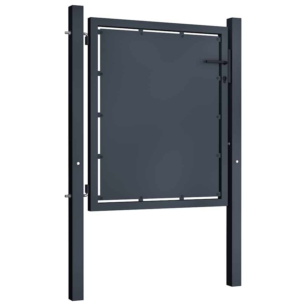Vidaxxl Tor 100x100 cm Stahl Anthrazit