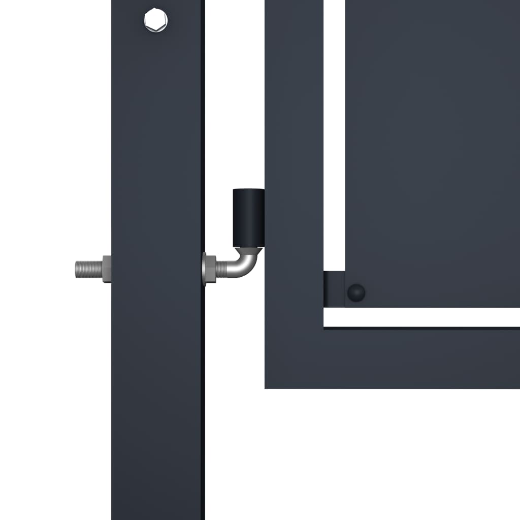 VidaXL Tor 300x125 cm Stahl Anthrazit