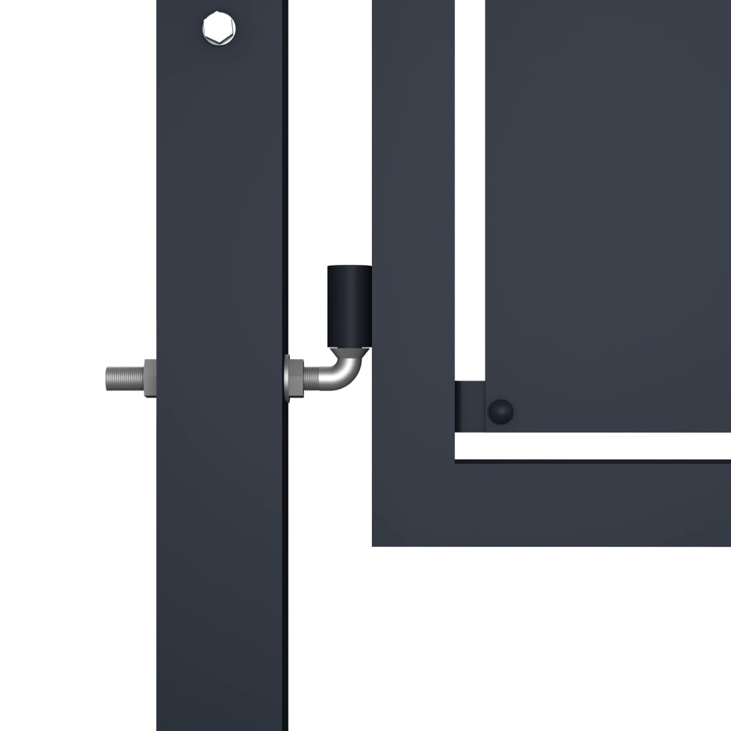 VidaXL Tor 350x150 cm Stahl Anthrazit