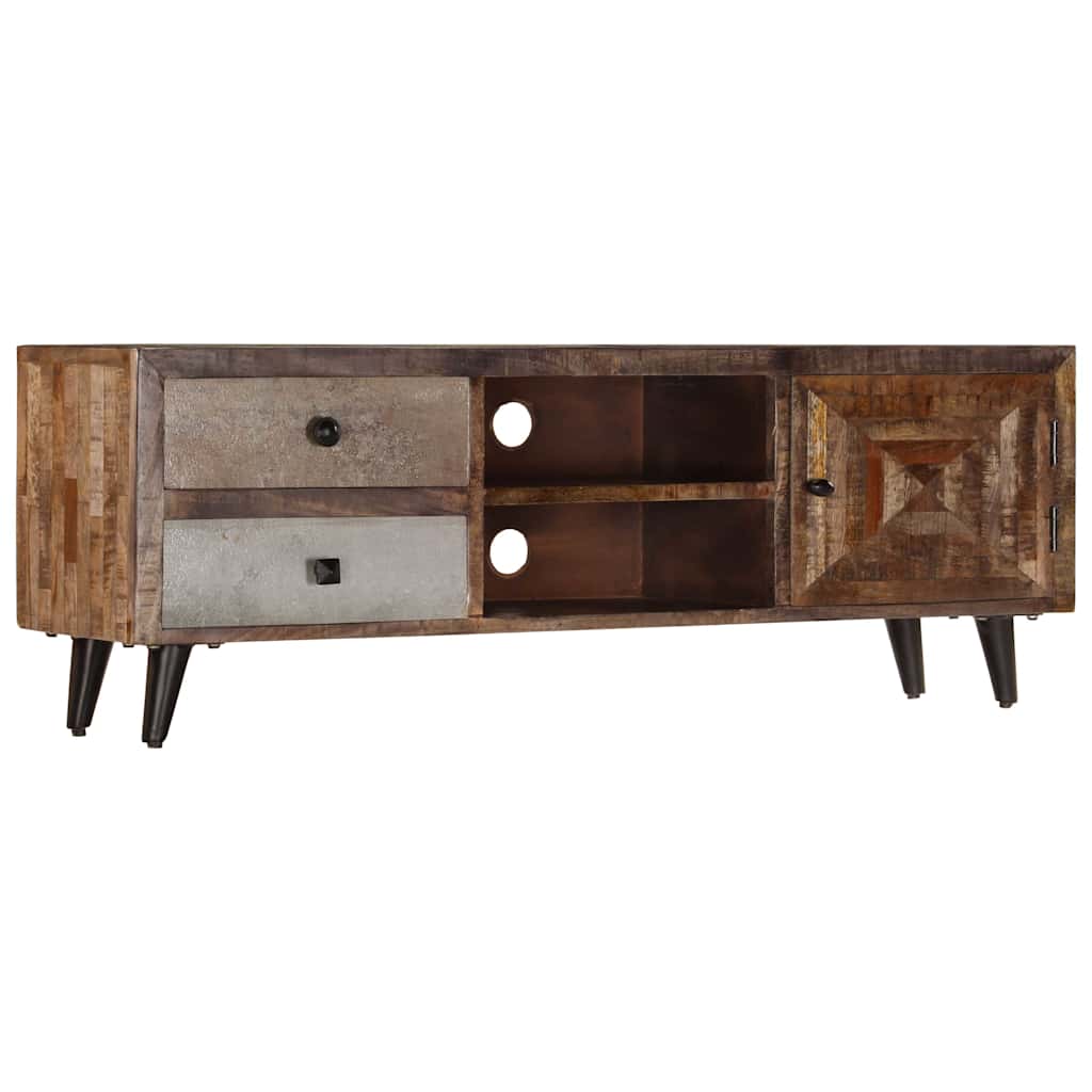 Vidaxl tv-meubel 118x30x40 cm massief mangohout