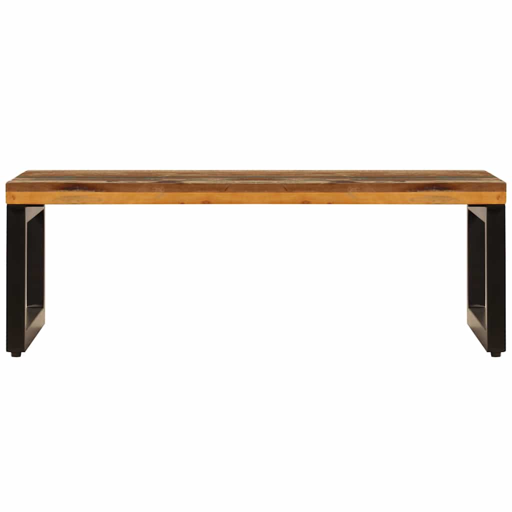Vidaxl salontafel 100x50x35 cm massief gerecycled hout en staal