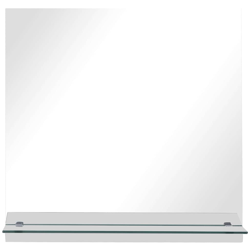 VidaXL Wandspiegel mit Ablage 30x30 cm gehärtetes Glas