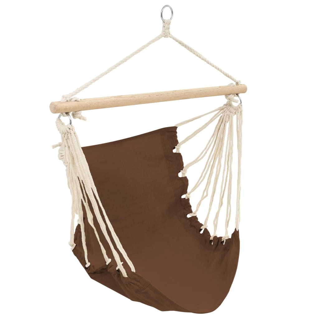 Vidaxl Hanging Stuhl Faltbar braun
