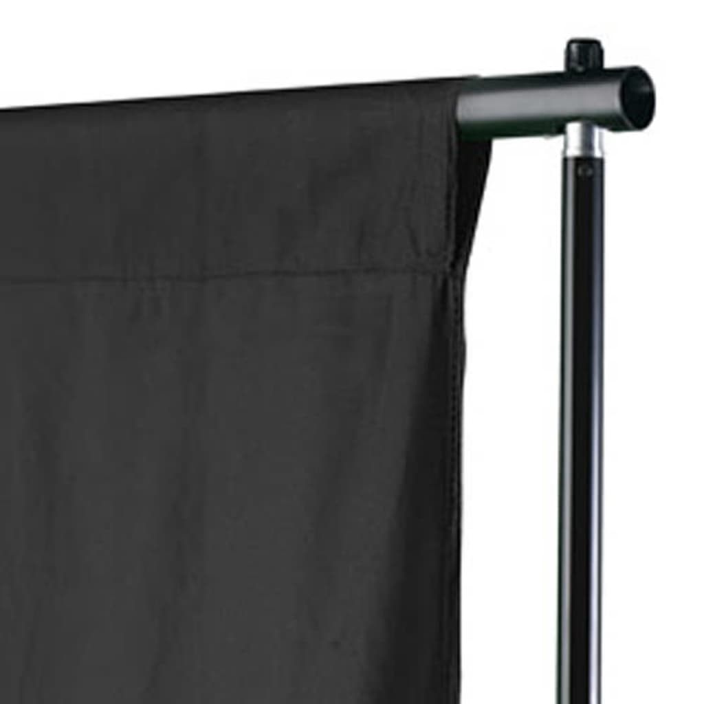 VIDAXL -Hintergrund ohne Standard 300x300 cm Baumwollschwarz
