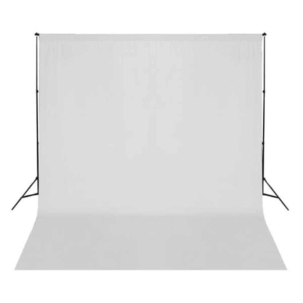 Vidaxx Hintergrund ohne Ständer 300x300 cm Baumwolle weiß