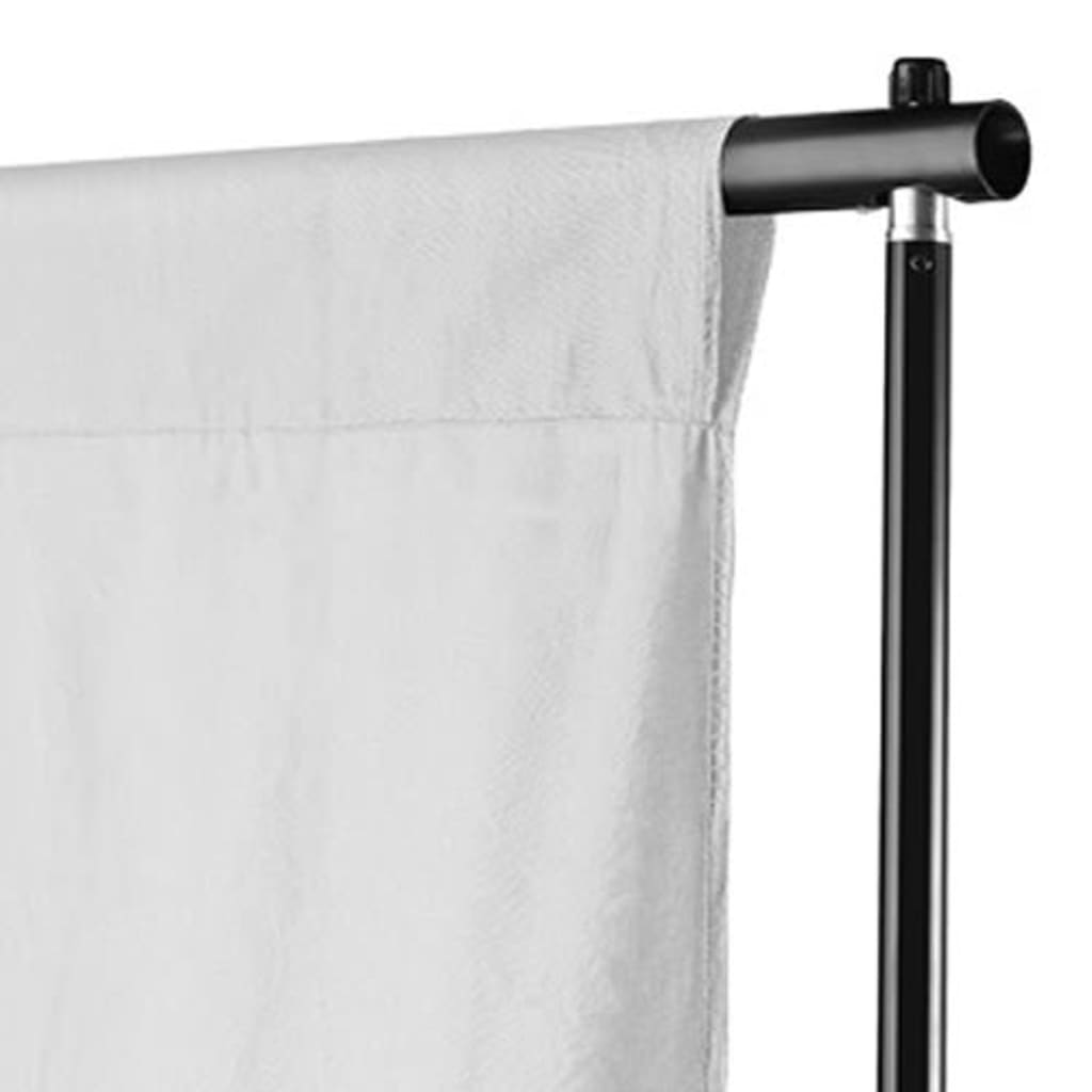 Vidaxx Hintergrund ohne Ständer 300x300 cm Baumwolle weiß
