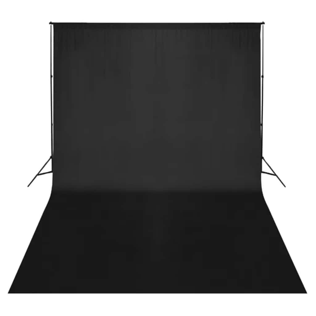 VIDAXL -Hintergrund ohne Standard 500x300 cm Baumwollschwarz